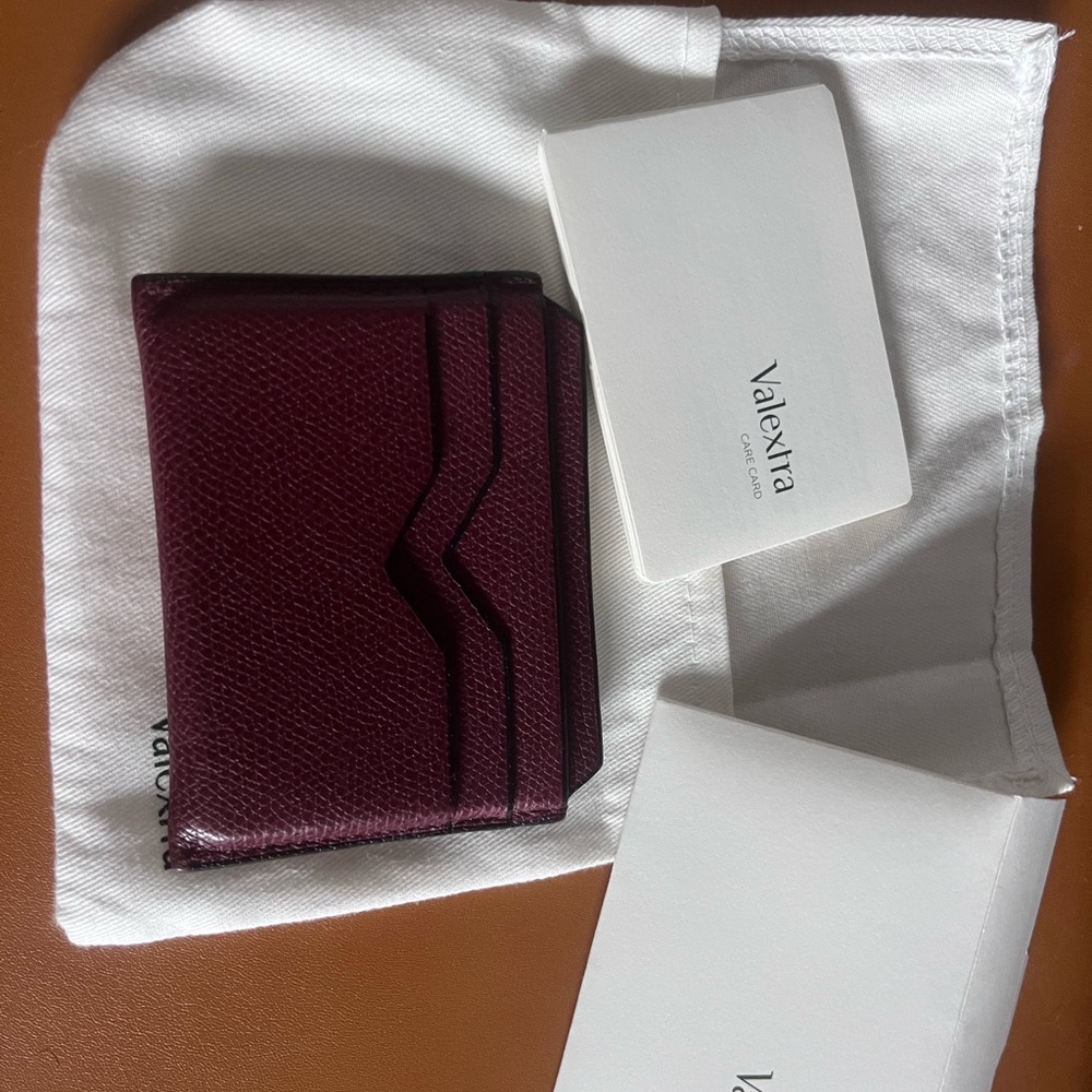Authentic Valextra Red Leather Card Holder - Picture 9 of 9